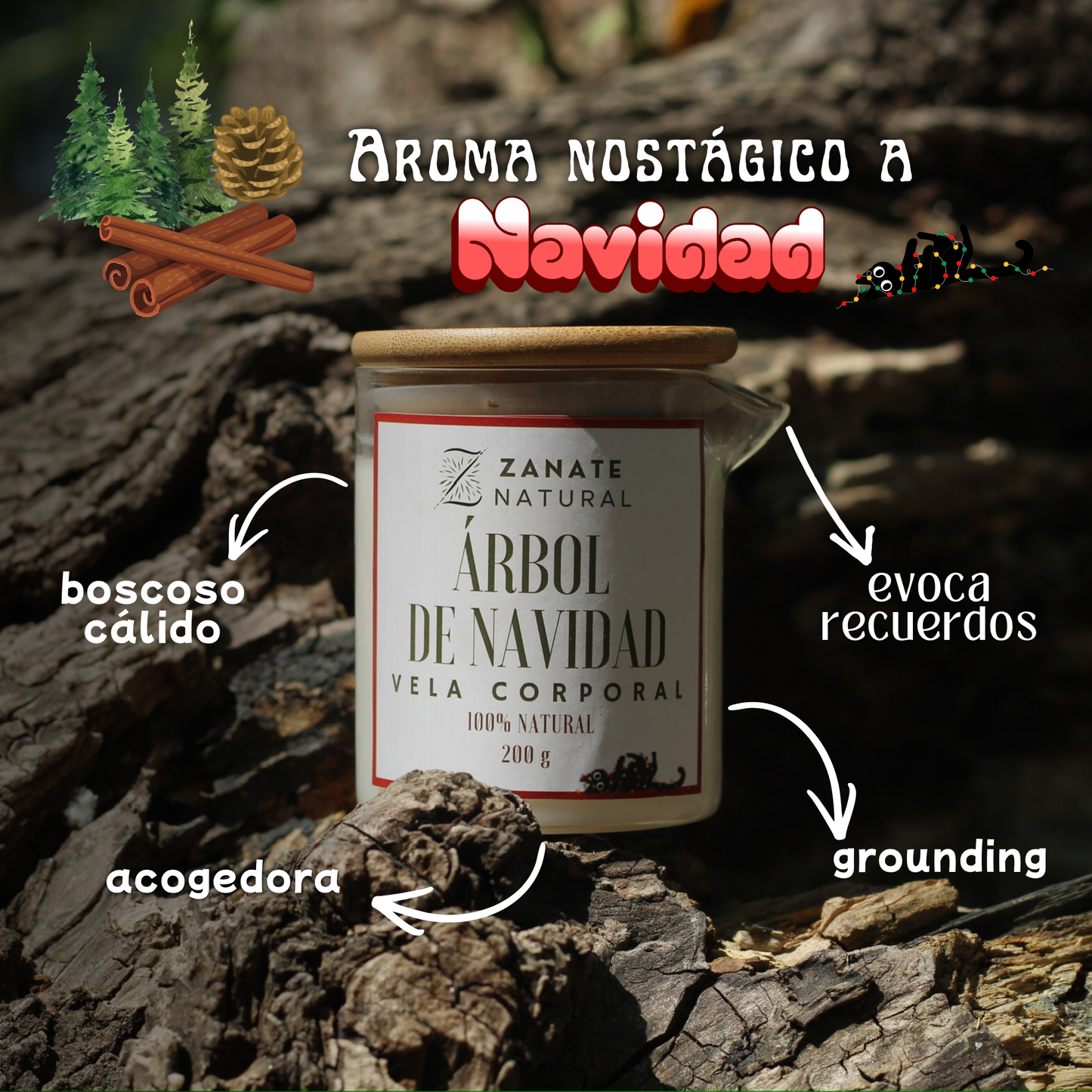 Vela Corporal Árbol de Navidad