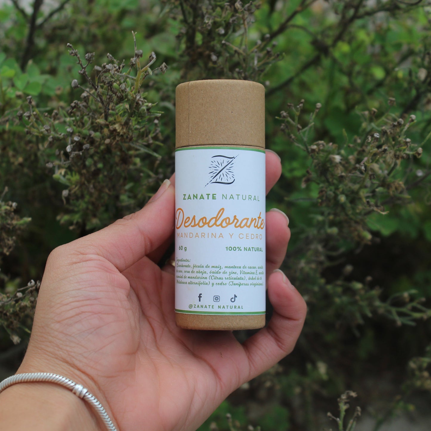 Desodorante Natural Mandarina y Cedro