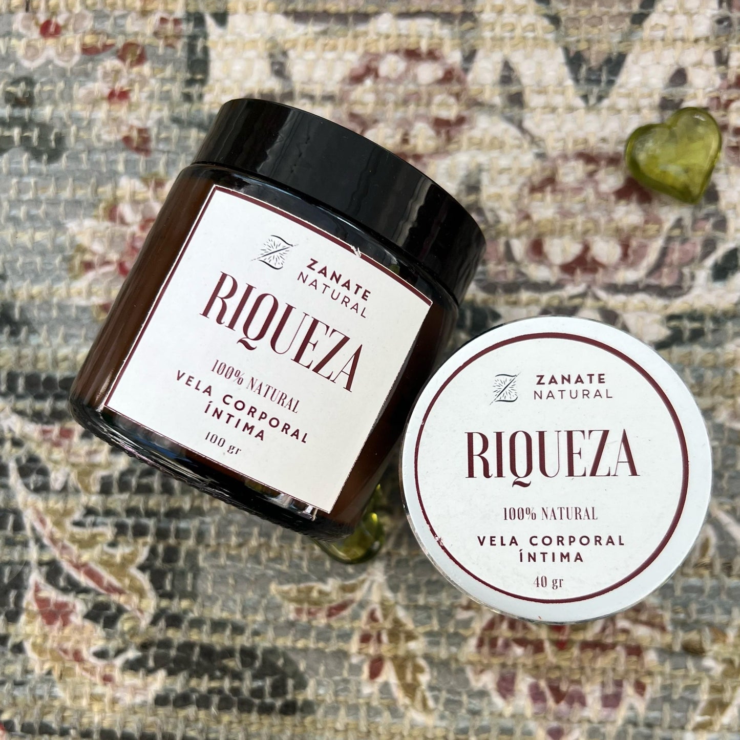 Vela Riqueza lubricante natural