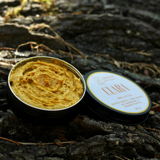 Exfoliante limpiador, aclarador y humectante "Clara"