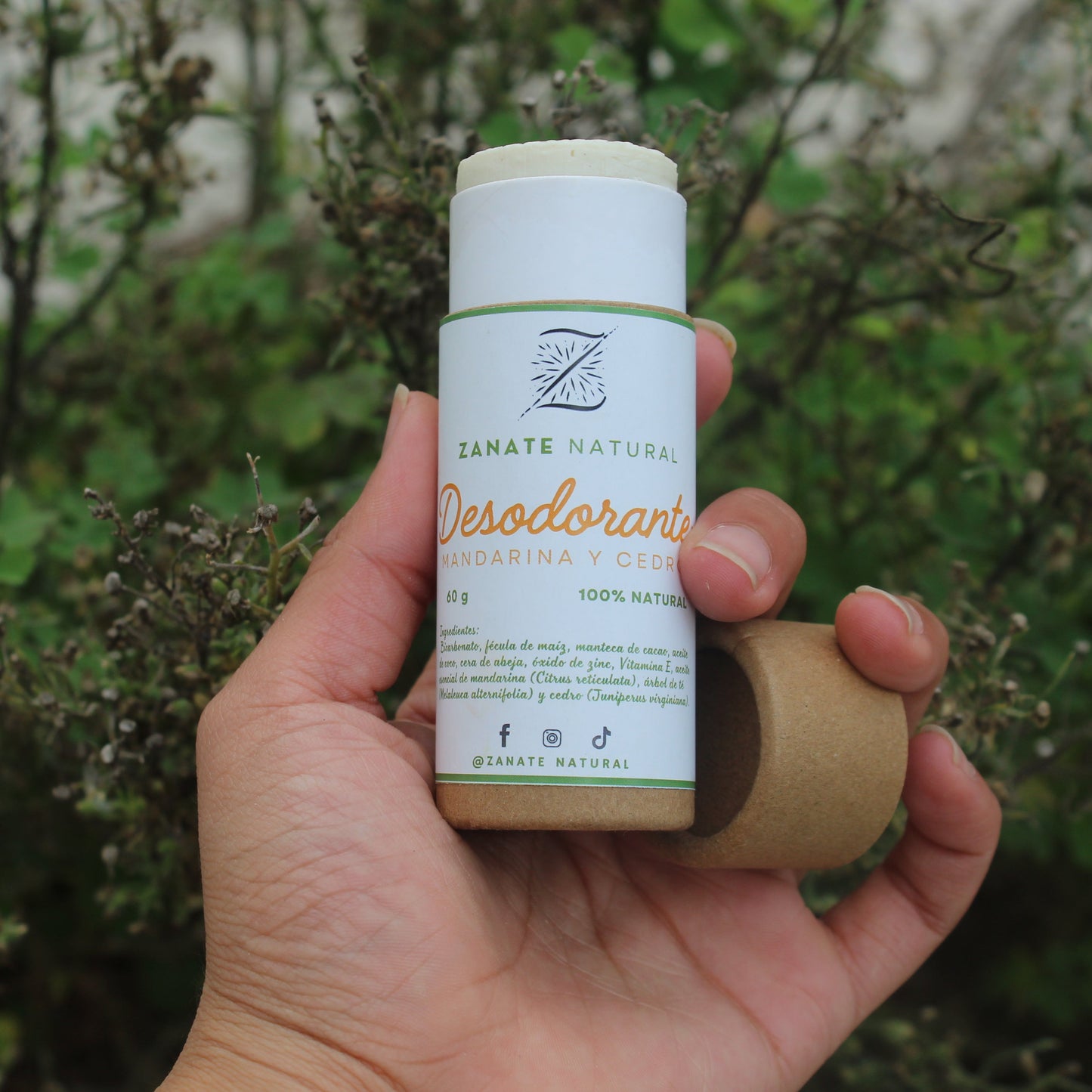 Desodorante Natural Mandarina y Cedro
