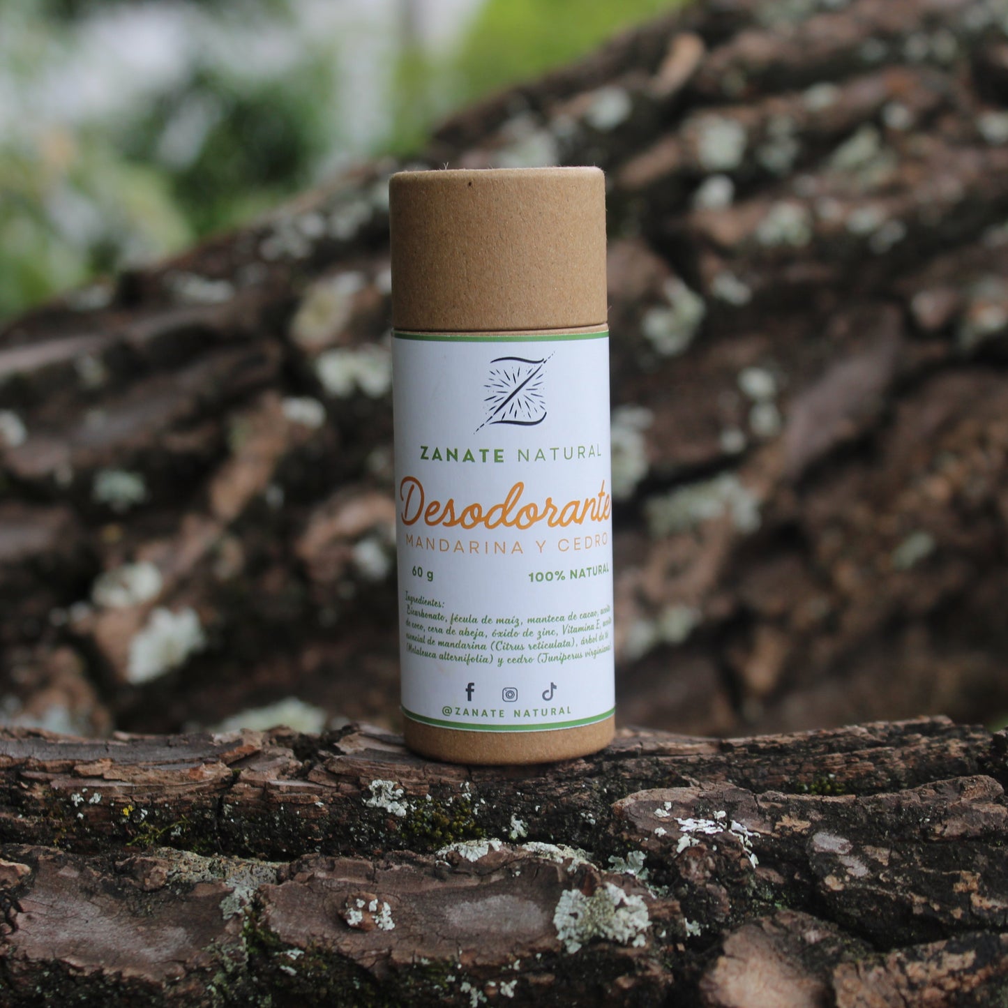 Desodorante Natural Mandarina y Cedro