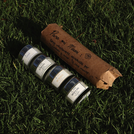 Discovery kit 4 velas corporales mini