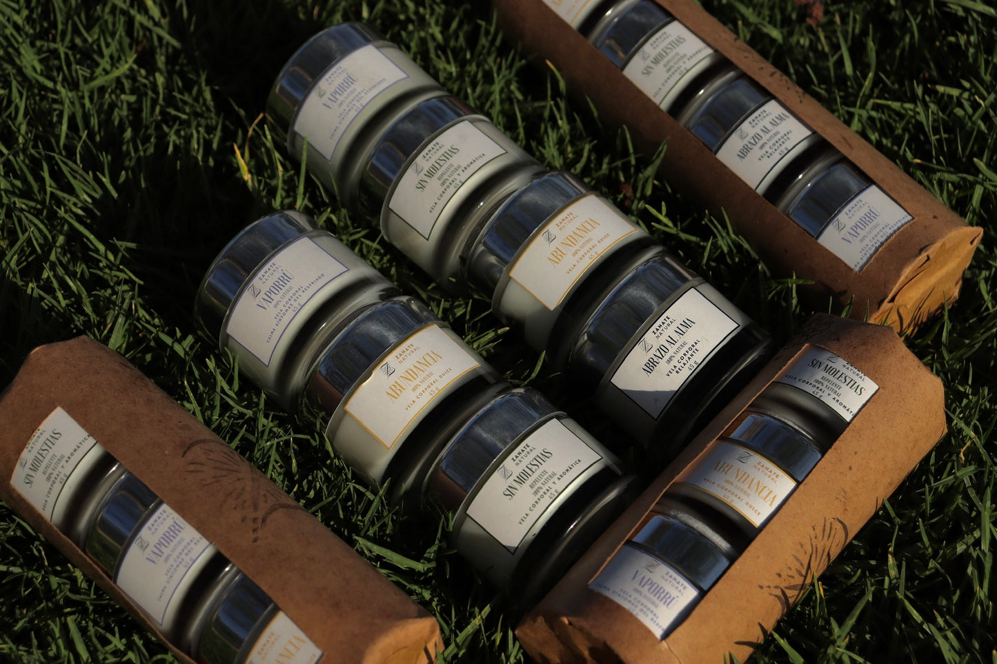 Discovery kit 4 velas corporales mini